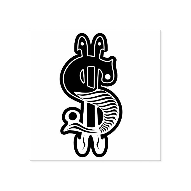 Symbol für dekoratives Geld Gummistempel (Prägung)