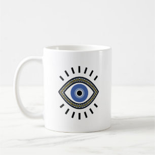 Symbol für den Augenschutz des Bösen, blaues Aug Kaffeetasse