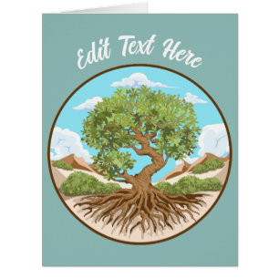 Symbol für den Frieden mit Olivenbaum in einem fre