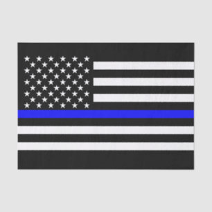 Symbol für die Blaue Linie der amerikanischen Flag Seidenpapier