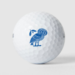 Symbol für die Eule bi für die Stadt Athen Golfball