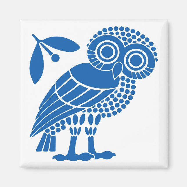 Symbol für die Eule bi für die Stadt Athen Magnet (Vorne)