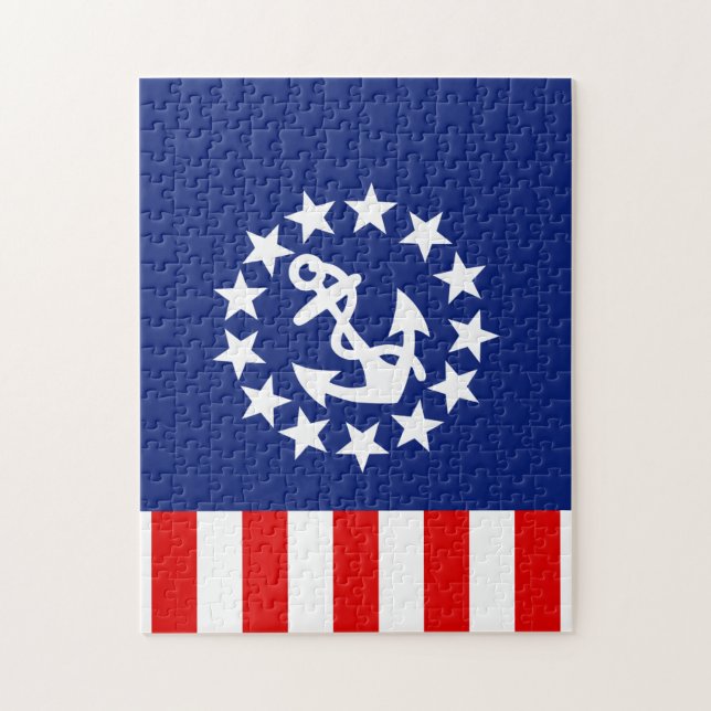 Symbol für die Flagge eines amerikanischen Schiffe (Vertikal)