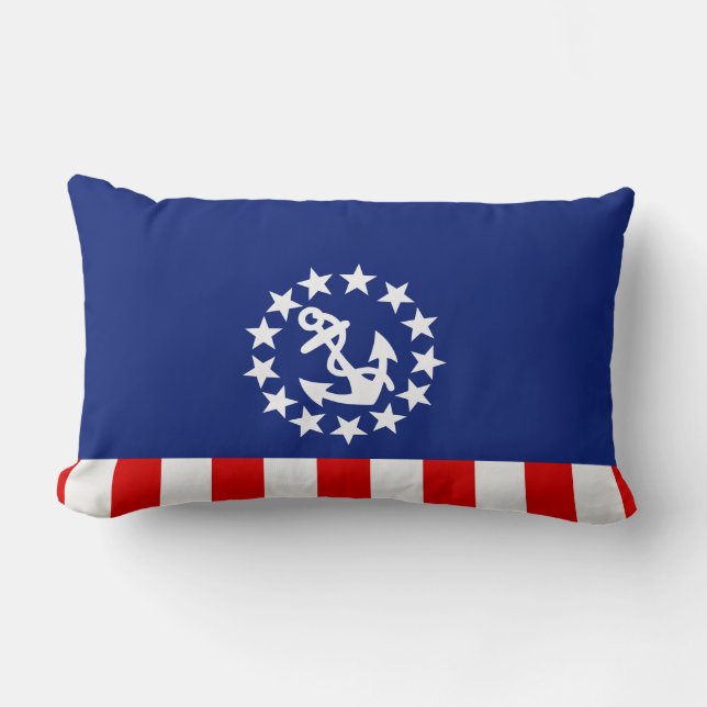 Symbol für die Flagge eines amerikanischen Schiffe Lendenkissen (Vorderseite)