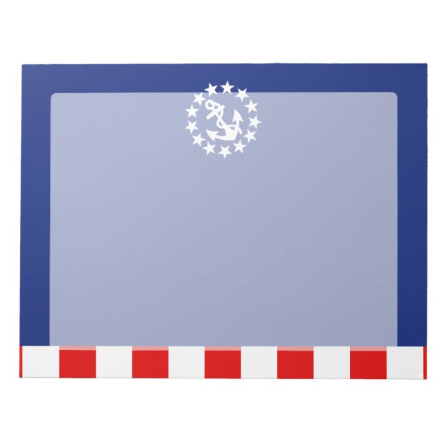 Symbol für die Flagge eines amerikanischen Schiffe Notizblock (Vorderseite)