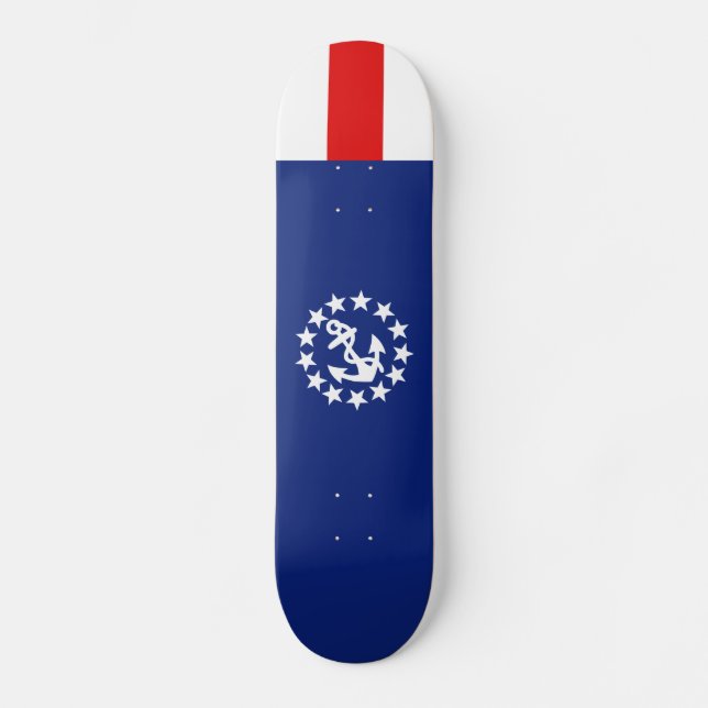 Symbol für die Flagge eines amerikanischen Schiffe Skateboard (Vorderseite)