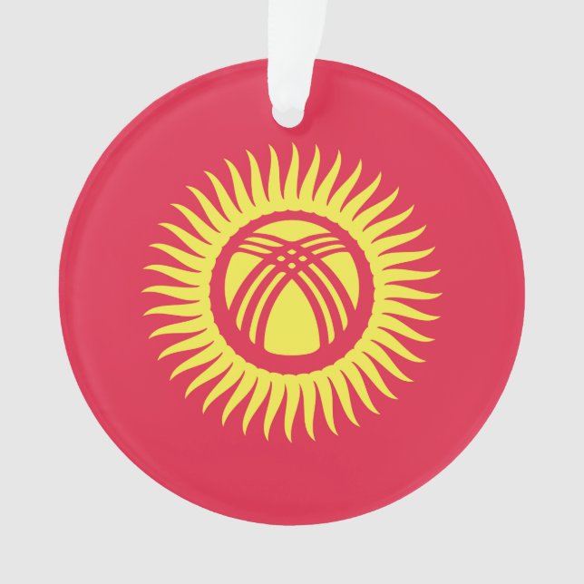Symbol für die Flagge Kirgisistans Ornament (Vorderseite)