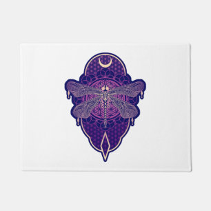 Symbol für die geometrische Blume der Mandala Life Fußmatte