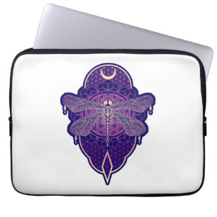 Symbol für die geometrische Blume der Mandala Life Laptopschutzhülle
