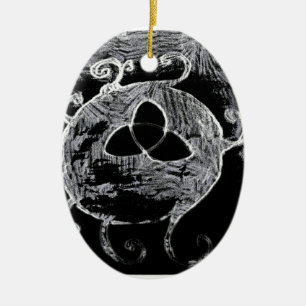 Symbol für die Hexen Keramikornament