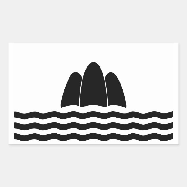 Symbol für die Inselregion Gozo Malta Rechteckiger Aufkleber (Vorderseite)