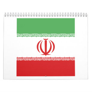 Symbol für die iranische Flagge Kalender