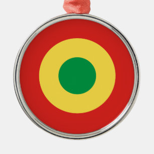 Symbol für die Landesflagge der Kongo-Armee Ornament Aus Metall