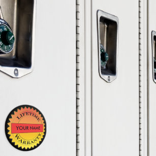 Symbol für die Lebensgarantie - Ihr Name Rund um d Magnet