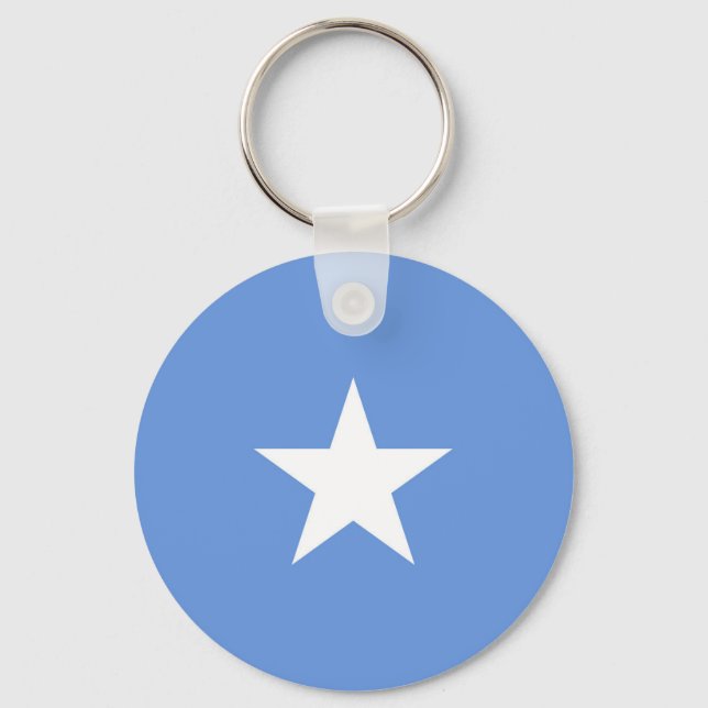 Symbol für die somalische Flagge Schlüsselanhänger (Vorderseite)