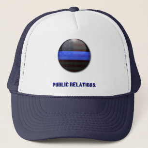 Symbol für die Trennlinie Thin Blue Line - Polizei Truckerkappe
