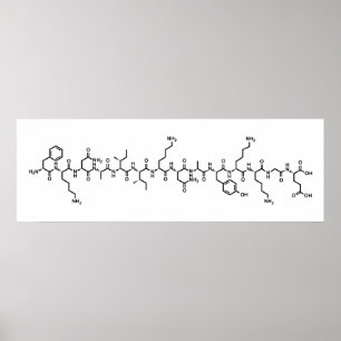 Symbol für Endhormon-Chemie Poster