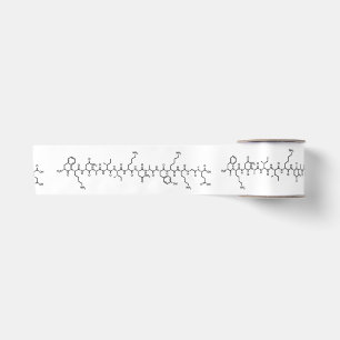 Symbol für Endhormon-Chemie Satinband