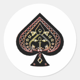 Symbol für Flächen: Orange & Rot: Runder Aufkleber