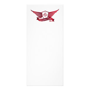 Symbol für Freimaurerei und Schild Werbekarte
