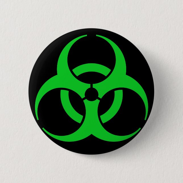 Symbol für grüne Biogefährdung Button (Vorderseite)