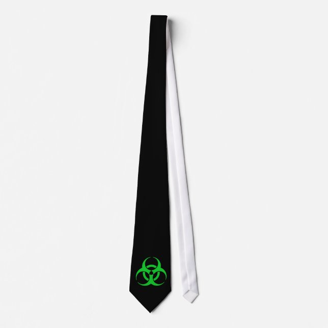 Symbol für grüne Biogefährdung Krawatte (Vorderseite)