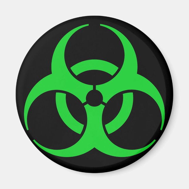 Symbol für grüne Biogefährdung Magnet (Vorne)