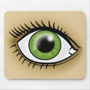 Symbol für grünes Auge Mousepad