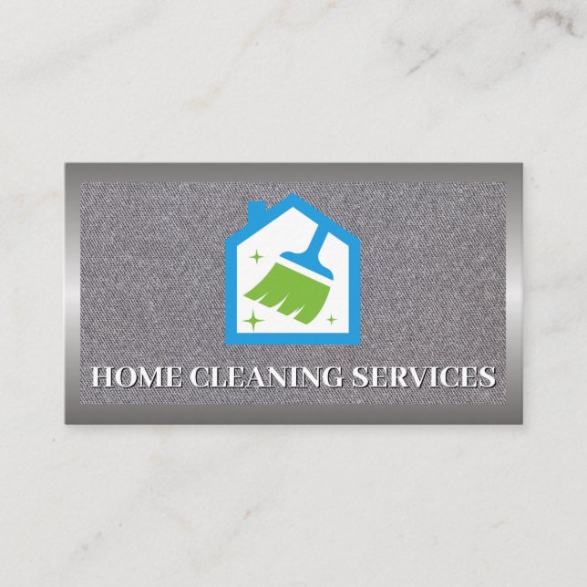 Symbol für Hausreinigung | Maid Visitenkarte (Vorderseite)