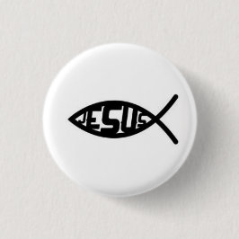 Symbol für Jesus Fish Button