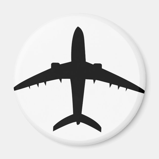 Symbol für Luftfahrzeuge des Flugzeug Magnet (Vorne)