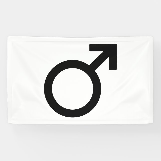 Symbol für männliches Geschlecht Banner (Horizontal)
