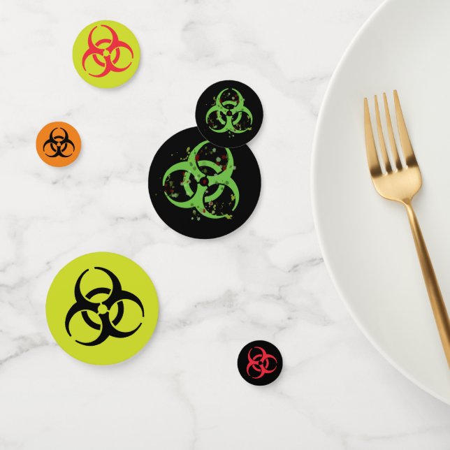 Symbol für mehrfarbige Biogefährdung Confetti Konfetti (Gruppe)