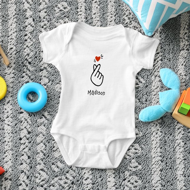 Symbol für moderne koreanische Liebe Baby Strampler (Modern Korean Love Symbol Baby Bodysuit)