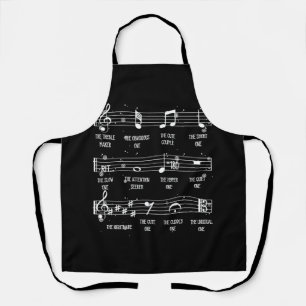 Symbol für Musik Definition Spaß Funny Christ Schürze