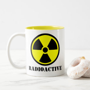 Symbol für Radioaktivität Zweifarbige Tasse