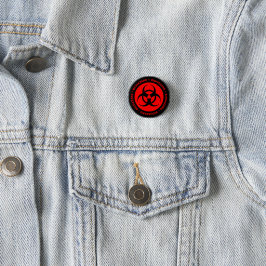 Symbol für rote Biogefährdung Button