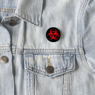 Symbol für rote Biogefährdung Button