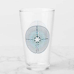 Symbol für Sacred Geometry - Chartres Labyrinth 1 Glas