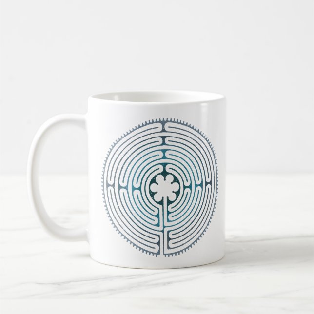Symbol für Sacred Geometry - Chartres Labyrinth 1 Kaffeetasse (Links)