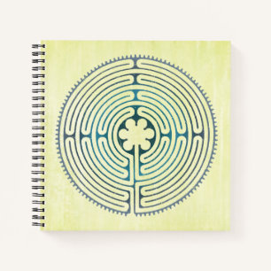 Symbol für Sacred Geometry - Chartres Labyrinth 1 Notizbuch
