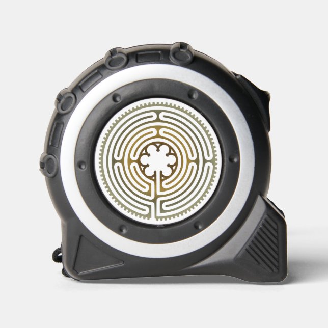 Symbol für Sacred Geometry - Chartres Labyrinth 4 Maßband (Vorderseite)