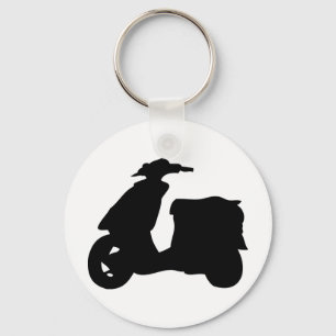 Symbol für schwarze Roller Schlüsselanhänger