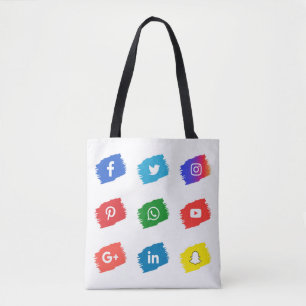 Symbol für soziale Medien Tasche