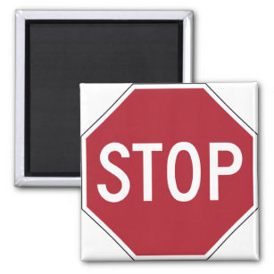 Symbol für Stoppzeichen Magnet