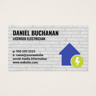 Symbol für Strom und Zuhause   Mauer