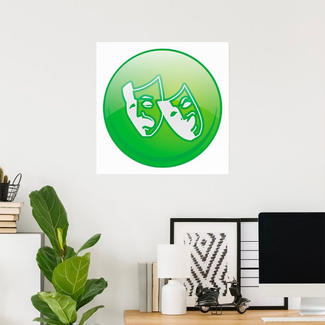 Symbol für Theatermaske Poster (Von Creator hochgeladen)
