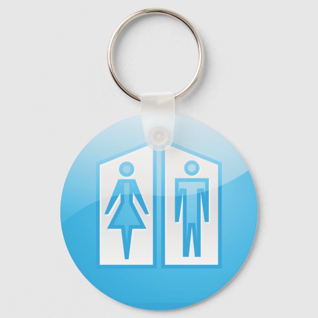Symbol für Toiletten Schlüsselanhänger (Vorderseite)