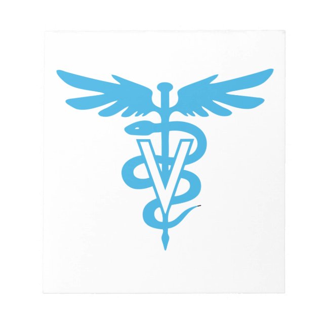 Symbol für Veterinärmedizin Notizblock (Vorderseite)