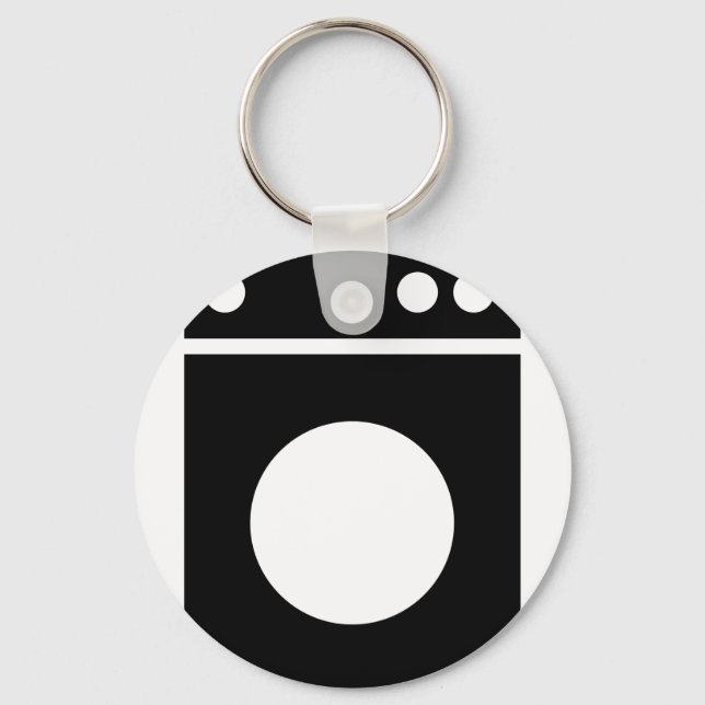 Symbol für Waschmaschine Schlüsselanhänger (Vorderseite)